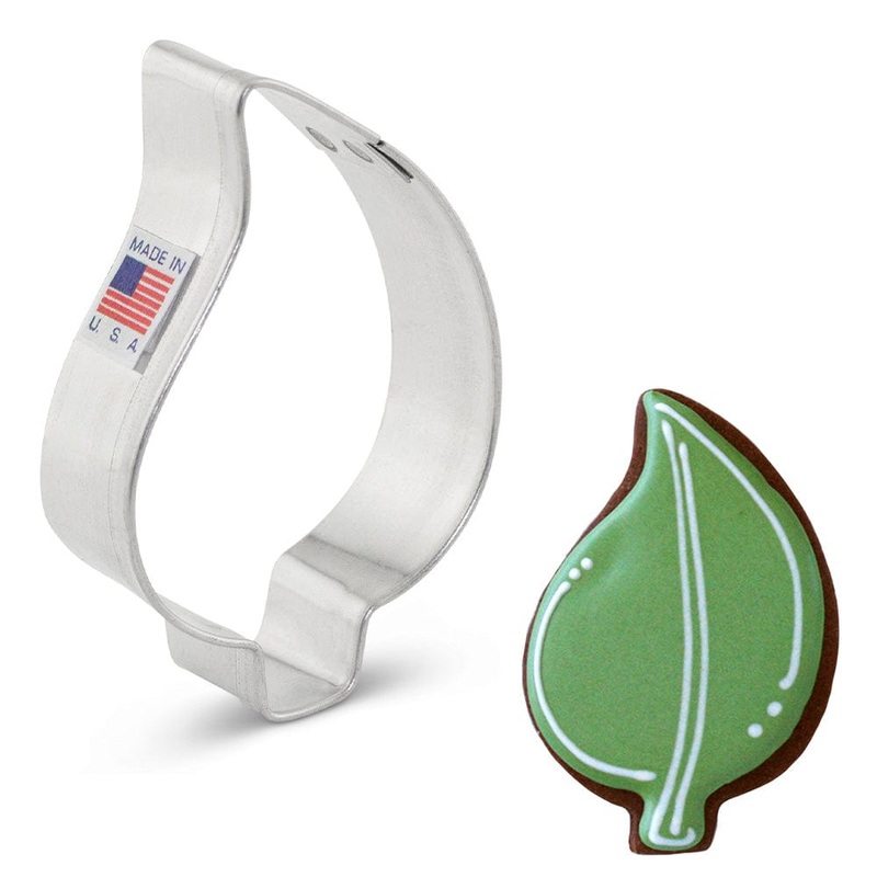 MINI Teardrop Leaf Cookie Cutter 2 1/4"