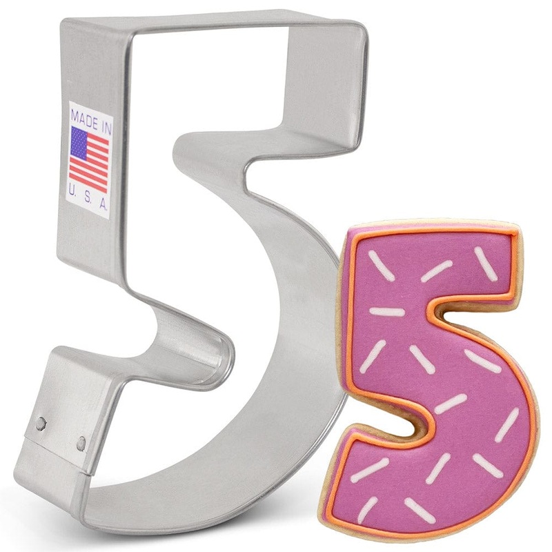 Number 5 Cookie Cutter 3 1/8"