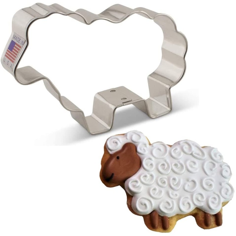 Sheep Cookie Cutter 3 3/4" x 2 1/2"
