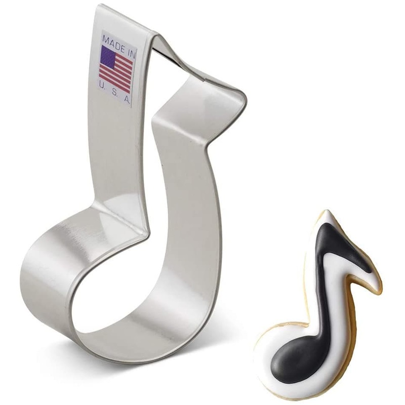 Small Music Note Cookie Cutter 3 1/2"