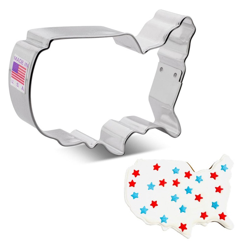 USA American Map 4" Cookie Cutter