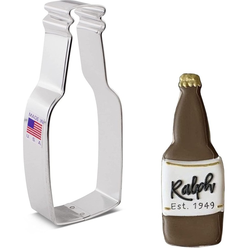 Beer Bottle Cookie Cutter 4 1/2"