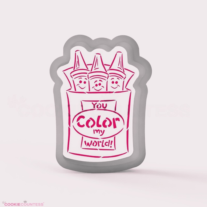 Color My World Crayons Cookie Cutter
