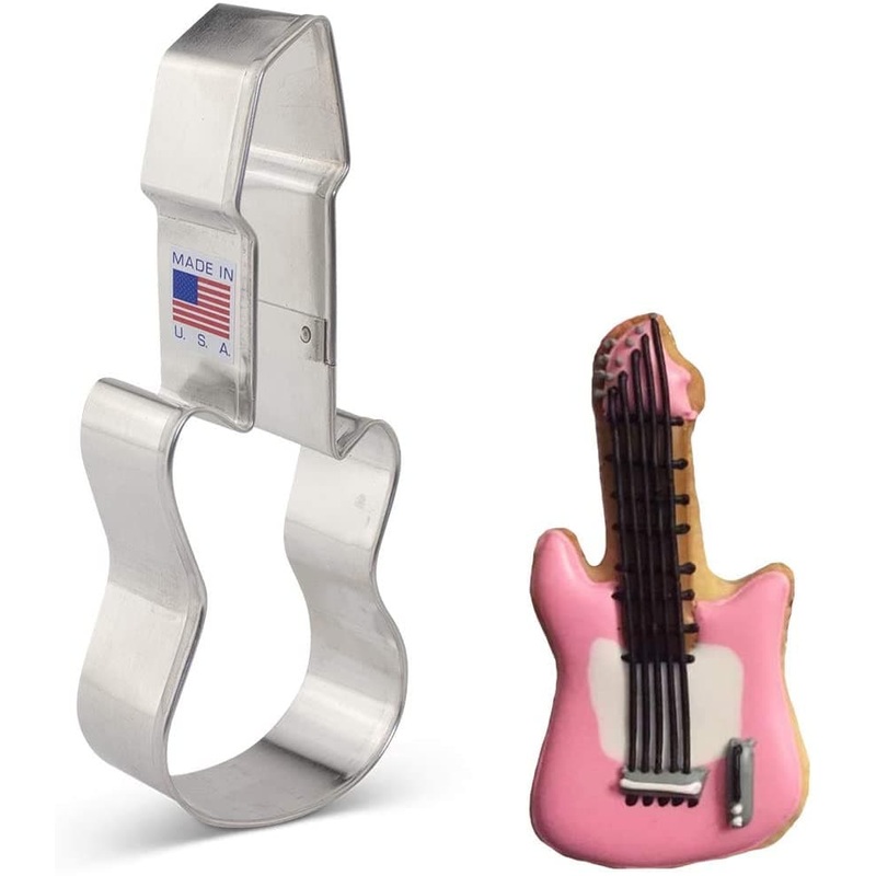 Electric Guitar Cookie Cutter 5 1/8 x 2"
