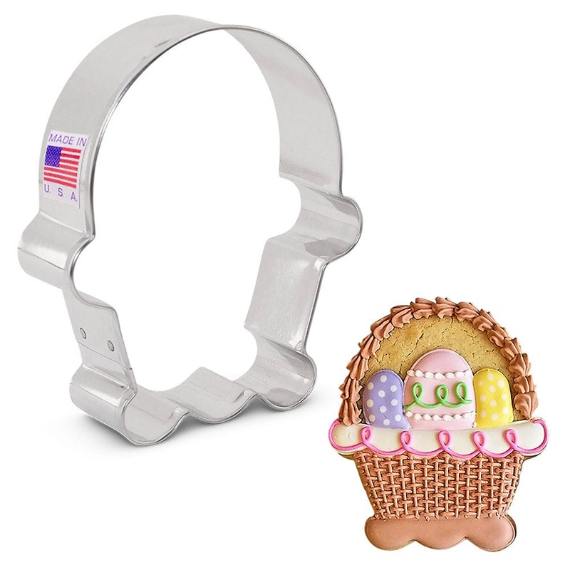 Flour Box Easter Basket Cookie Cutter 3 3/4"