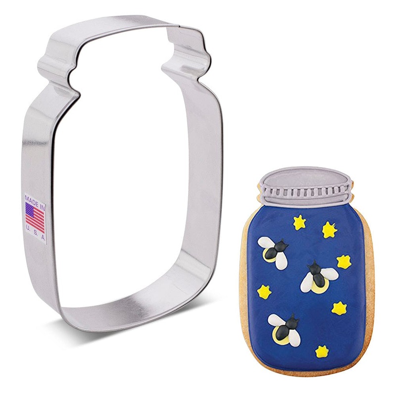 Mason Jar Large Cookie Cutter 4 3/8"