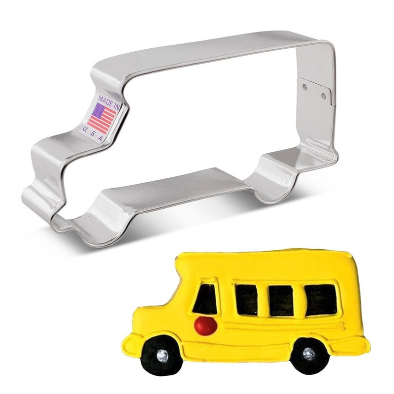 School Bus or Truck Cookie Cutter 4 3/4" x 2 1/2"