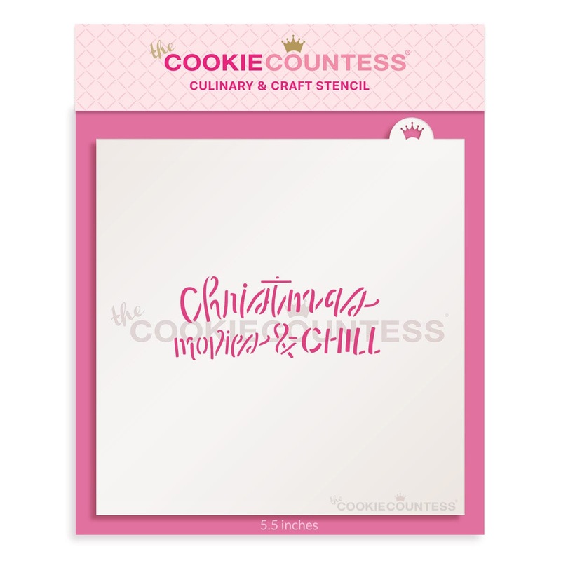 Christmas Movies and Chill Stencil