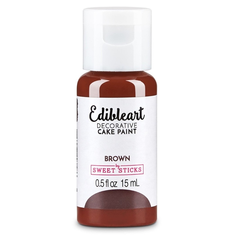 Edible Art Decorative Paint - Brown 15ml