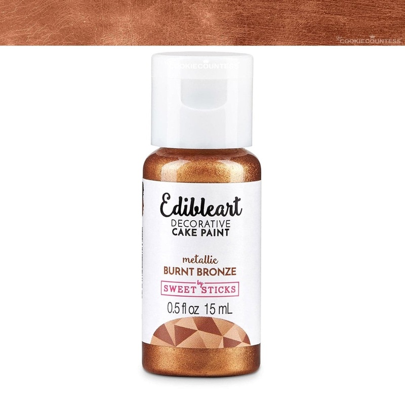 Edible Art Decorative Paint - Metallic Burnt Bronze 15ml