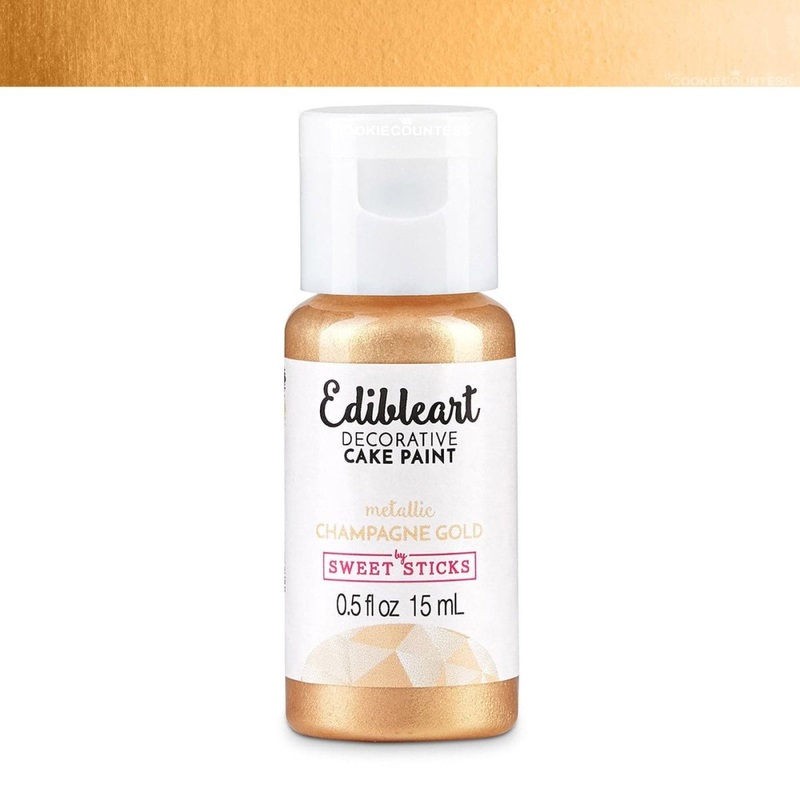 Edible Art Decorative Paint - Metallic Champagne Gold 15ml
