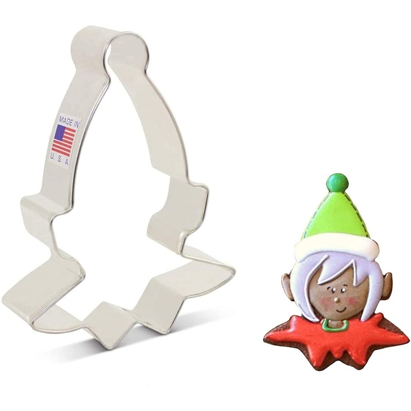 Elf Face Cookie Cutter 3" x 4"