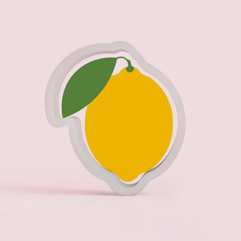 Lemon with Leaf Cookie Cutter