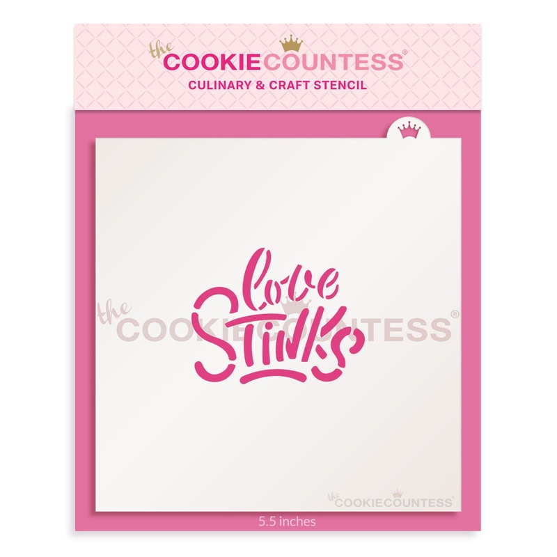 Love Stinks Stencil