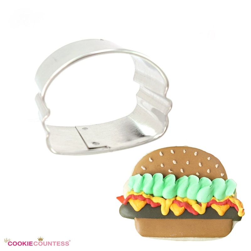 Mini 1.5" Burger Cookie Cutter