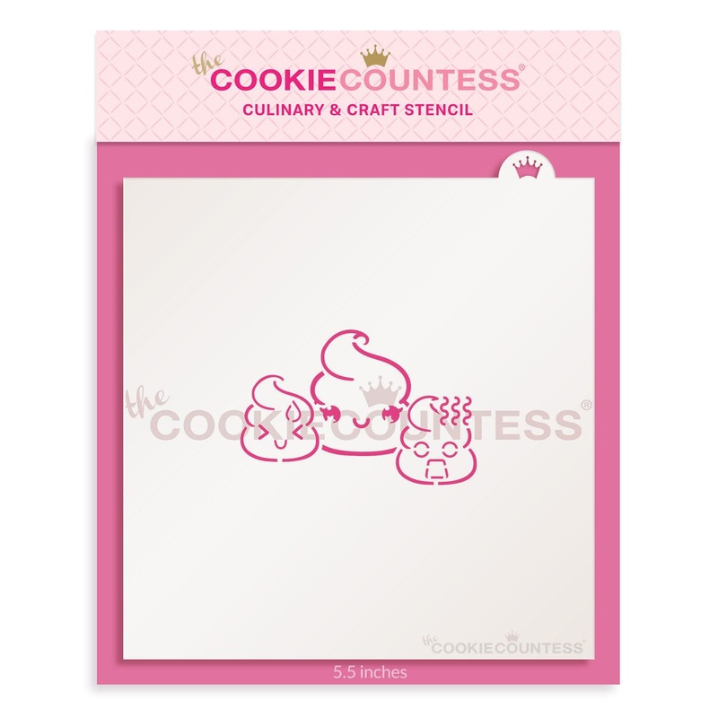 Poop Emoji PYO Stencil