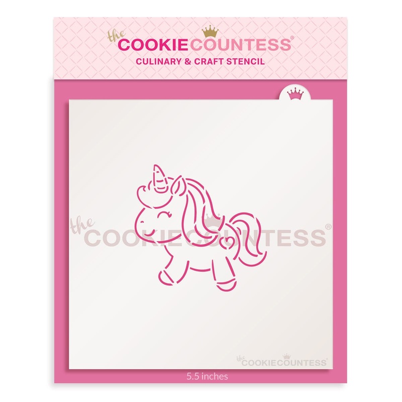 Sweetie Unicorn PYO Stencil