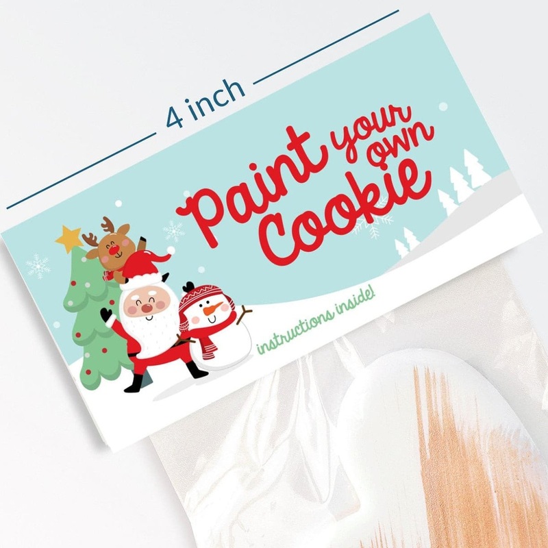 Bag Topper 4" with PYO Instructions - Santa and Friends