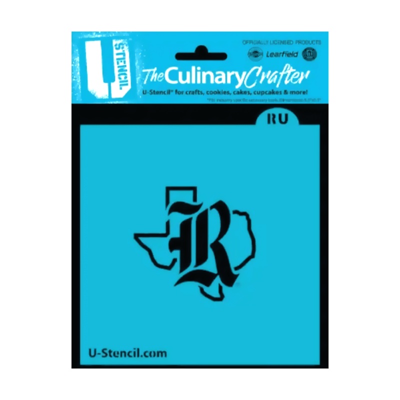 College Stencil - Rice University with Texas Outline