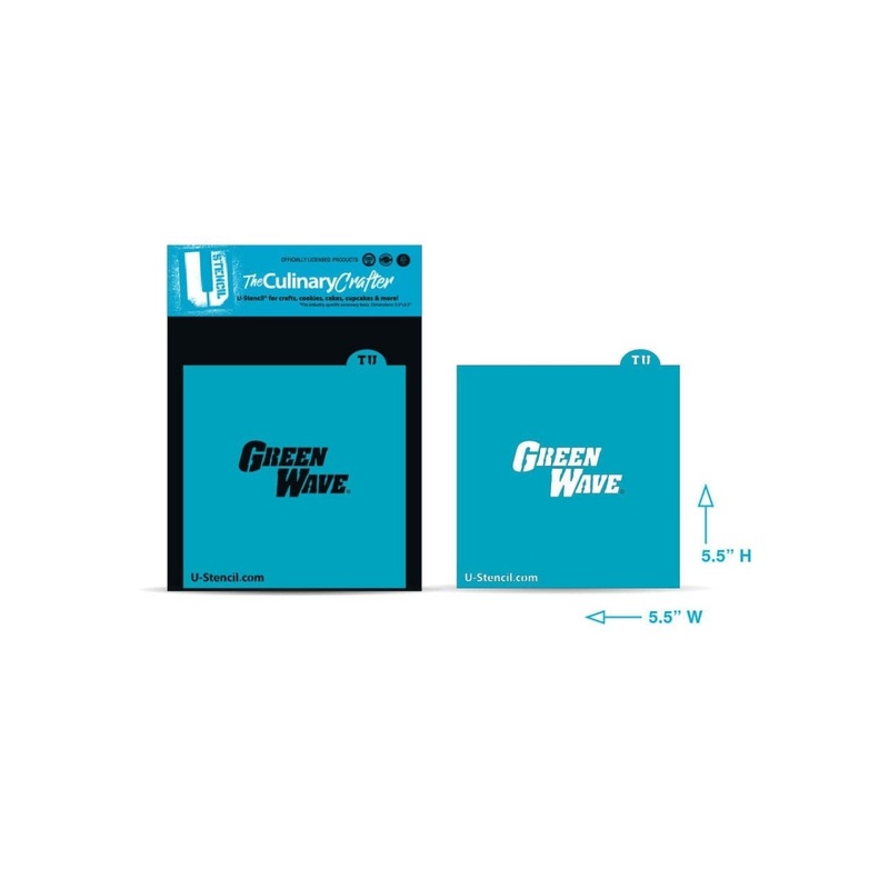 College Stencil - Tulane University Green Wave