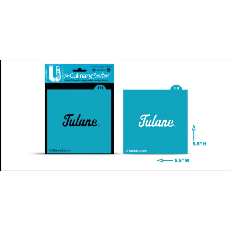 College Stencil - Tulane University Script