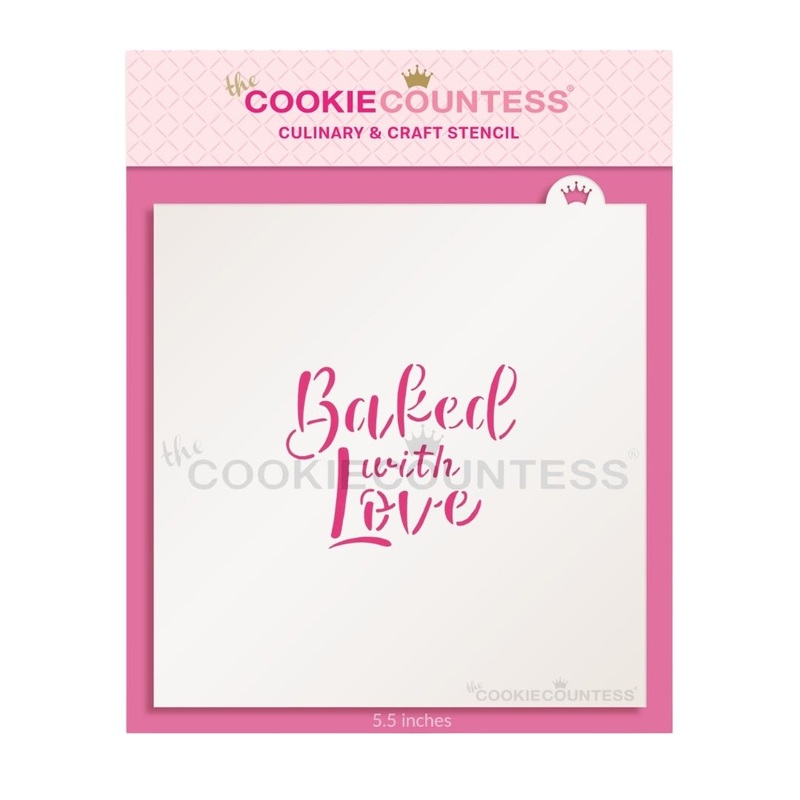 Cookie Couture Stencil- Baked with Love