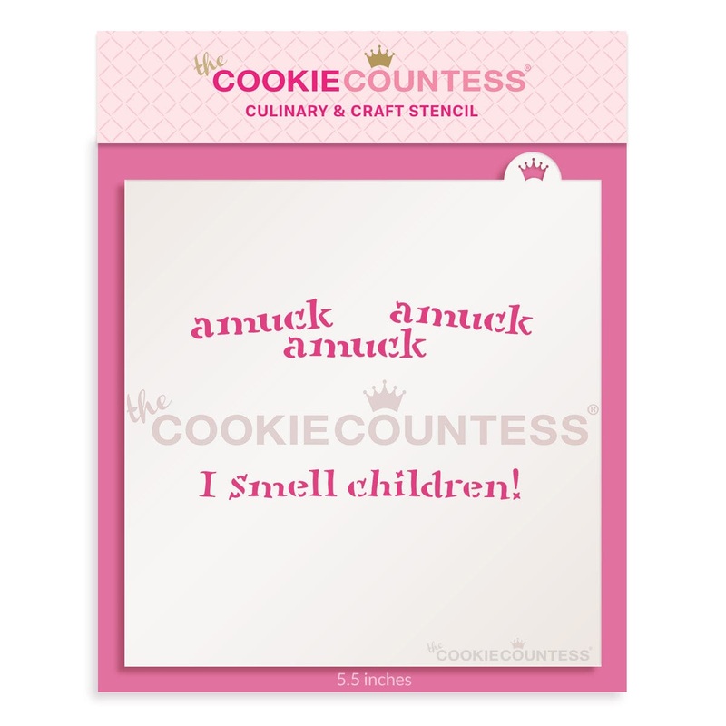 Cookie Stick Stencil - Witchy Sayings