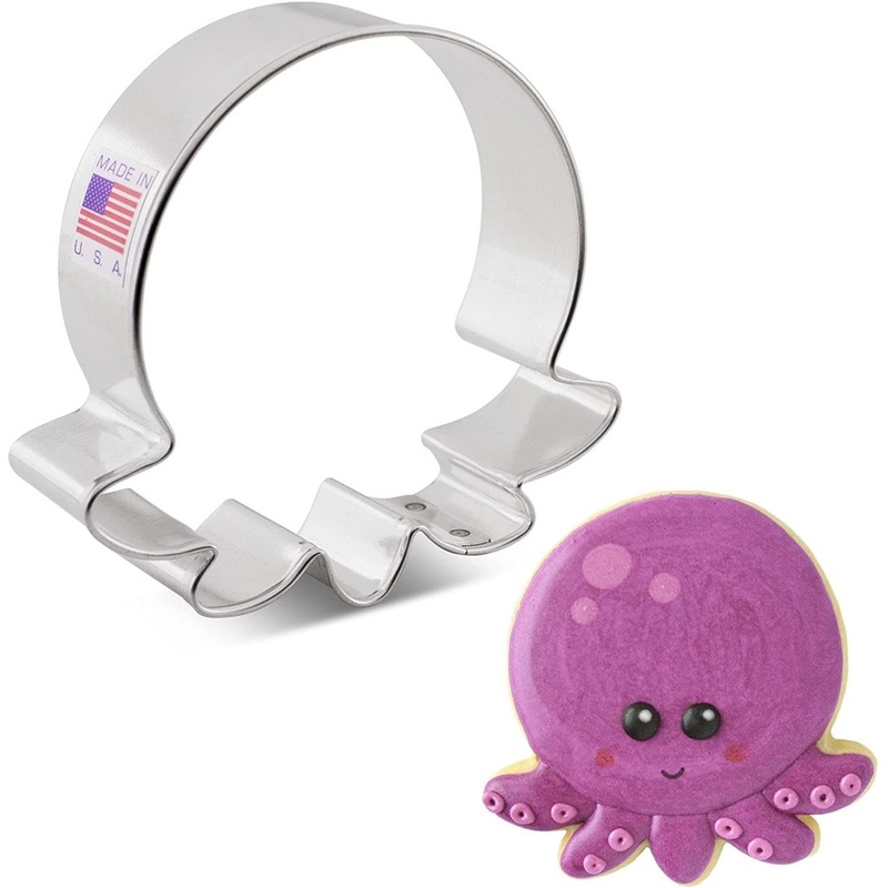 Cute Octopus Cookie Cutter 3" x 3 1/4"