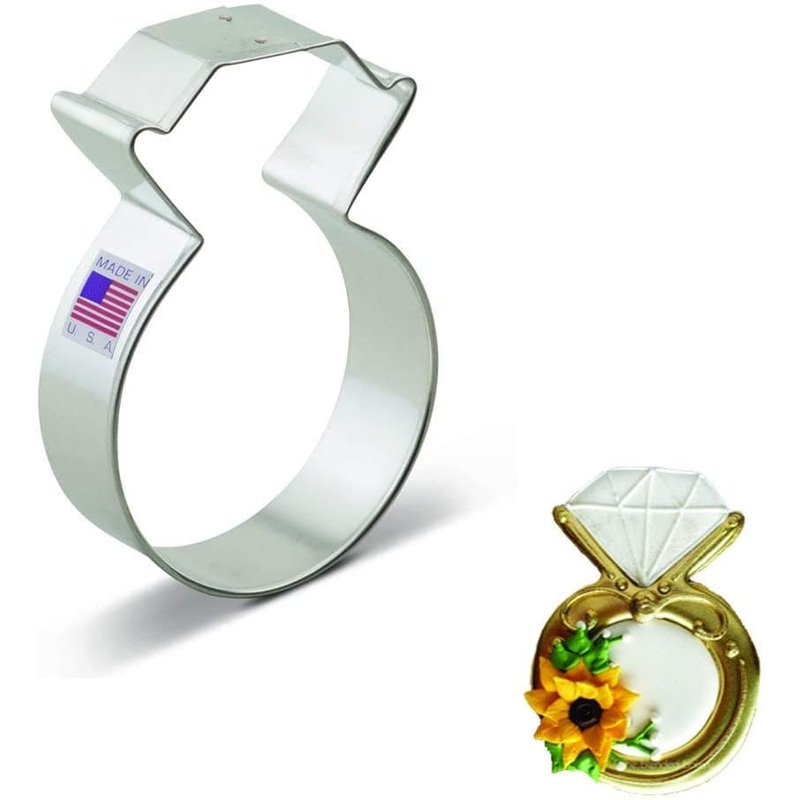 Diamond Ring Cookie Cutter 3 3/4"