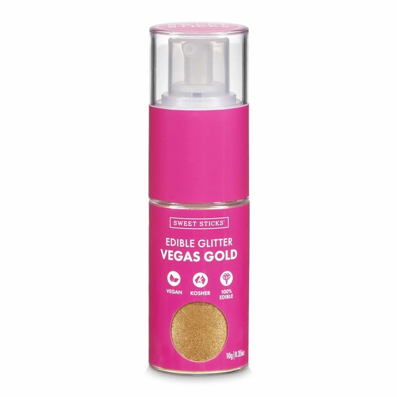 Edible Glitter Pump 10g - Vegas Gold