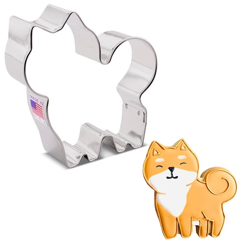 Fluffy Dog Cookie Cutter 3 1/2"
