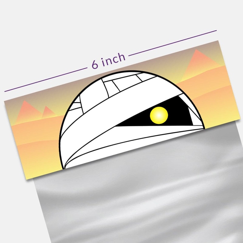 Funny Face Bag Topper 6" - Mummy
