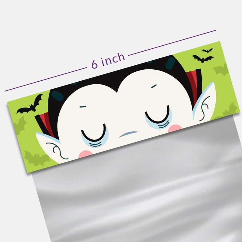 Funny Face Bag Topper 6" - Vampire