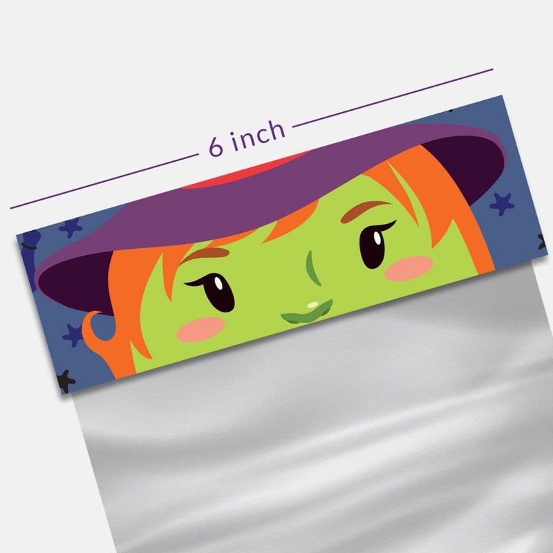 Funny Face Bag Topper 6" - Witch