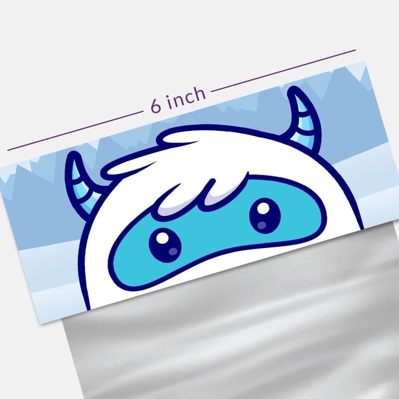Funny Face Bag Topper 6" - Yeti