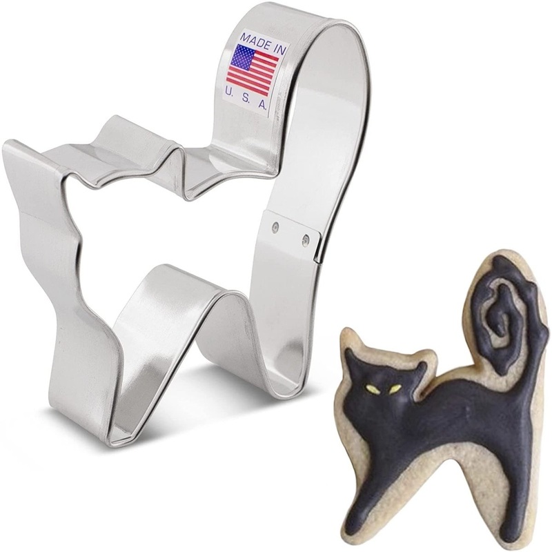 Halloween Cat Cookie Cutter 3 1/8"