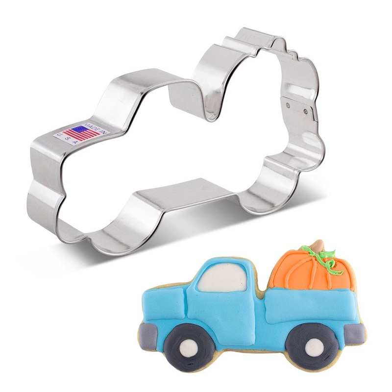 Harvest Truck with Pumpkin Cookie Cutter 5" x 3"