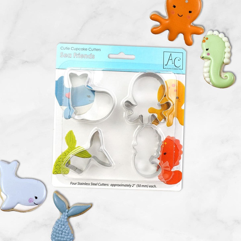 Mini 2" Cookie Cutter Set of 4 - Sea Friends