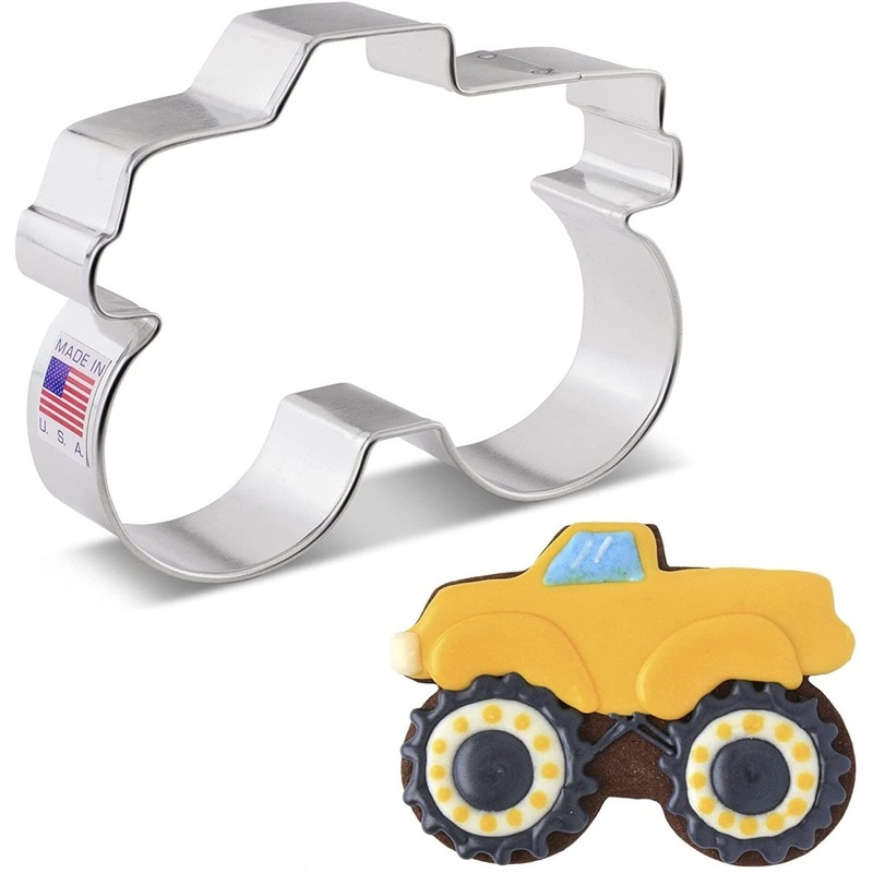 Monster Truck Cookie Cutter 4" x 3"