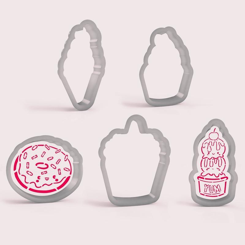 Sweet Treats  Cookie Cutter Set of 5