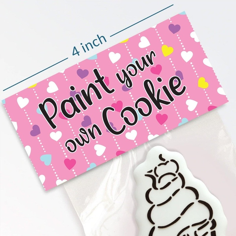 Bag Topper 4" with PYO Instructions - Heart Flutter