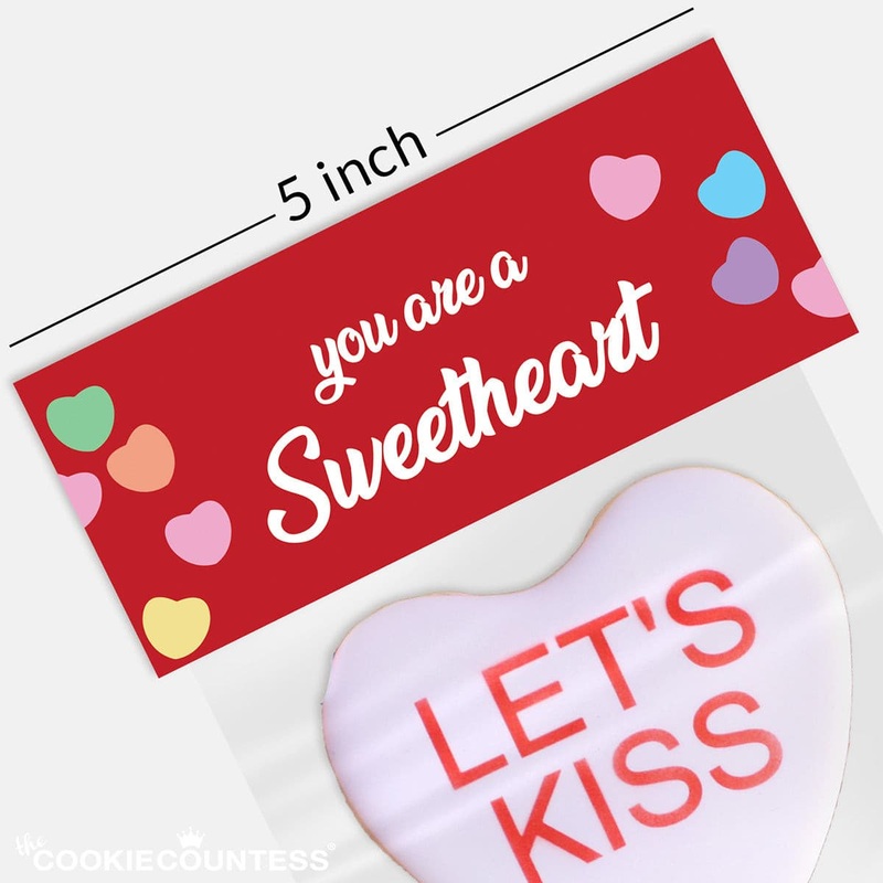 Bag Topper 5" - You're A Sweetheart Large