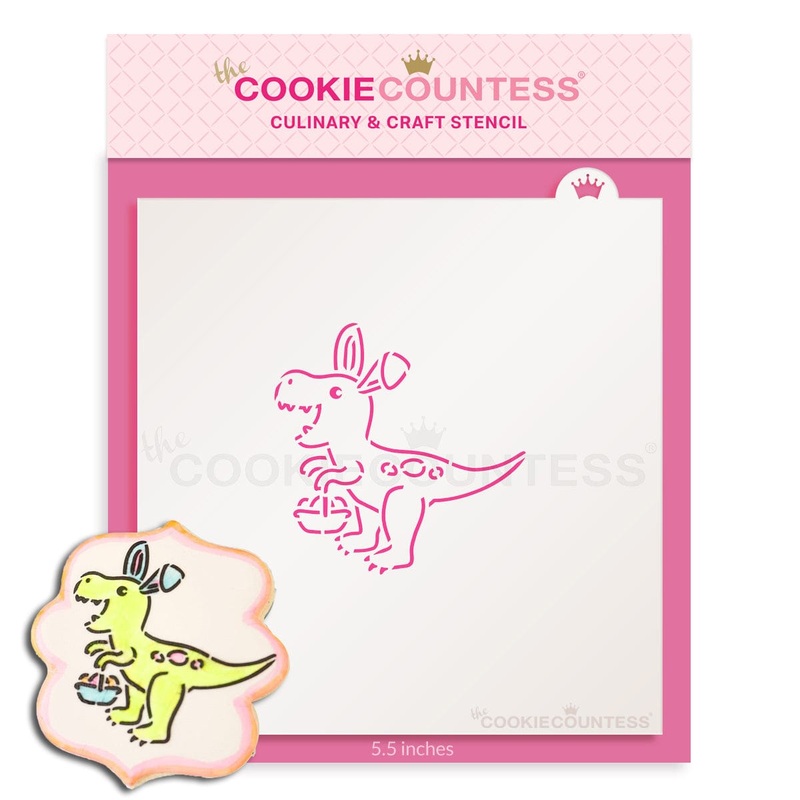Bunny-saurus Dinosaur PYO Stencil