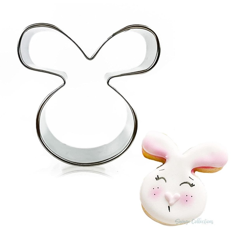 Mini Bunny Face Cookie Cutter 2"
