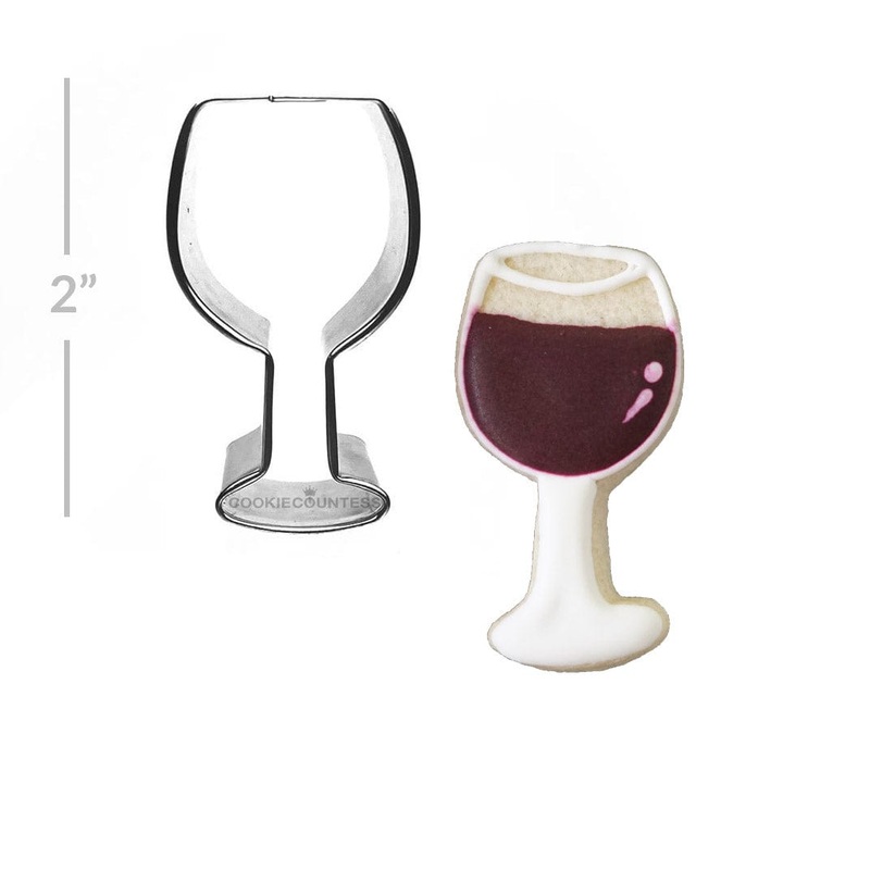 Mini Wine Glass 2" Cookie Cutter