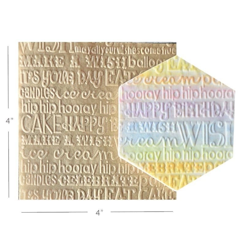 Parchment Texture Sheets - Birthday Text