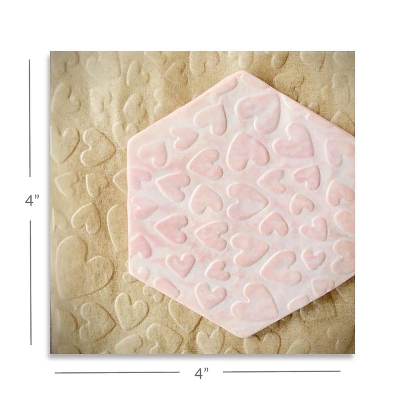 Parchment Texture Sheets - Hearts Random