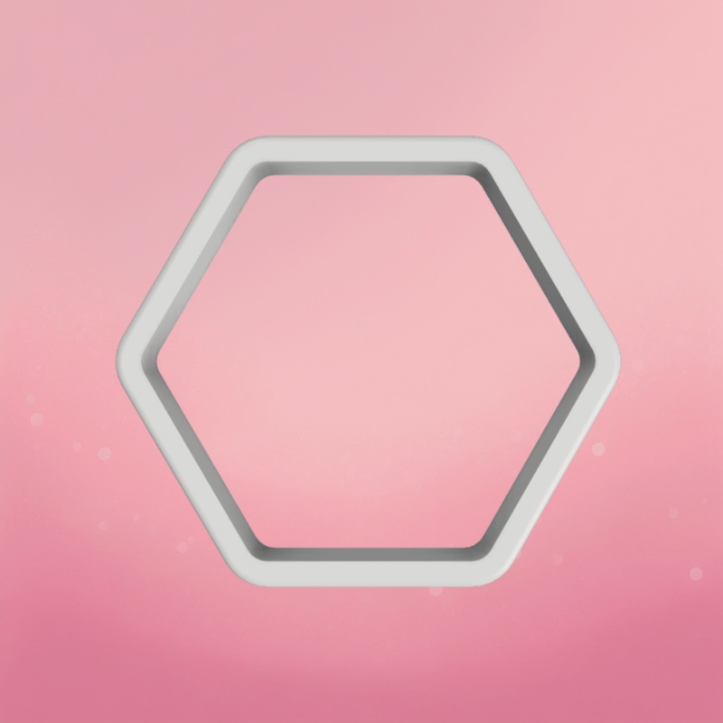 4" Hexagon Cookie Cutter