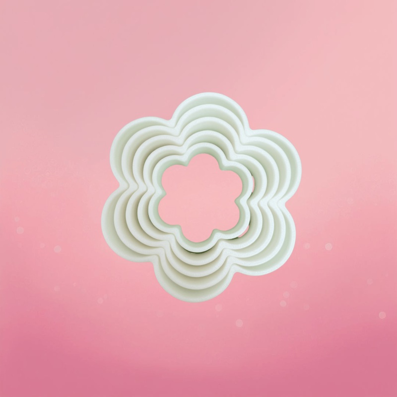 5 pc Flower Cookie Cutter Set