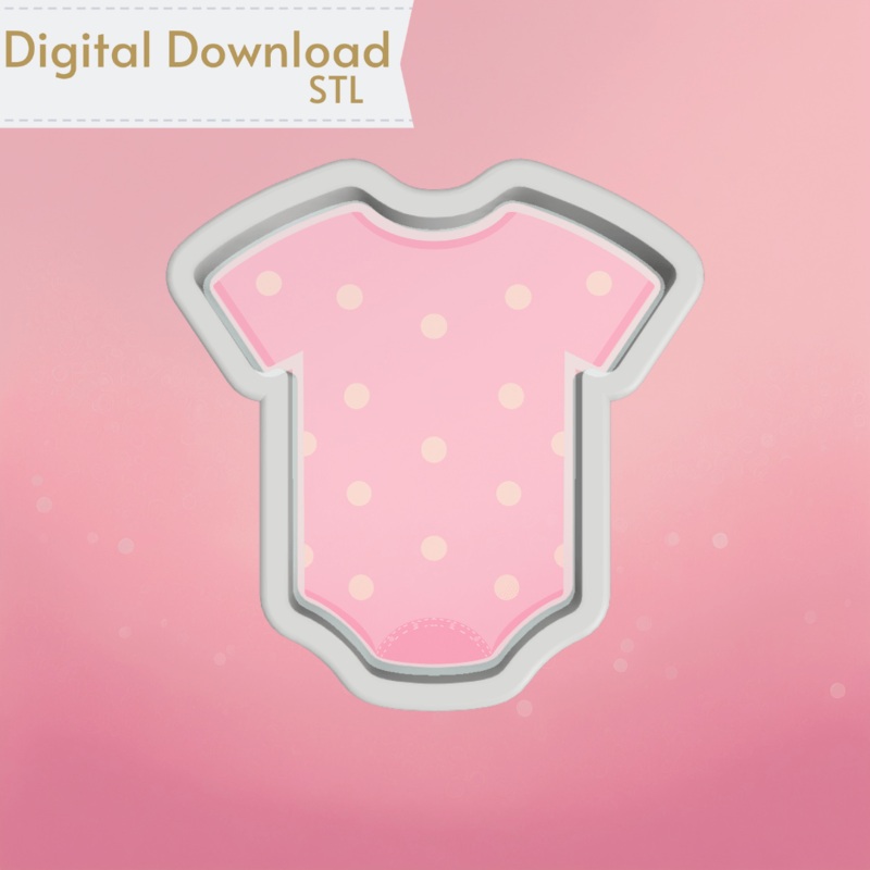 Baby Onesie Cookie Cutter STL